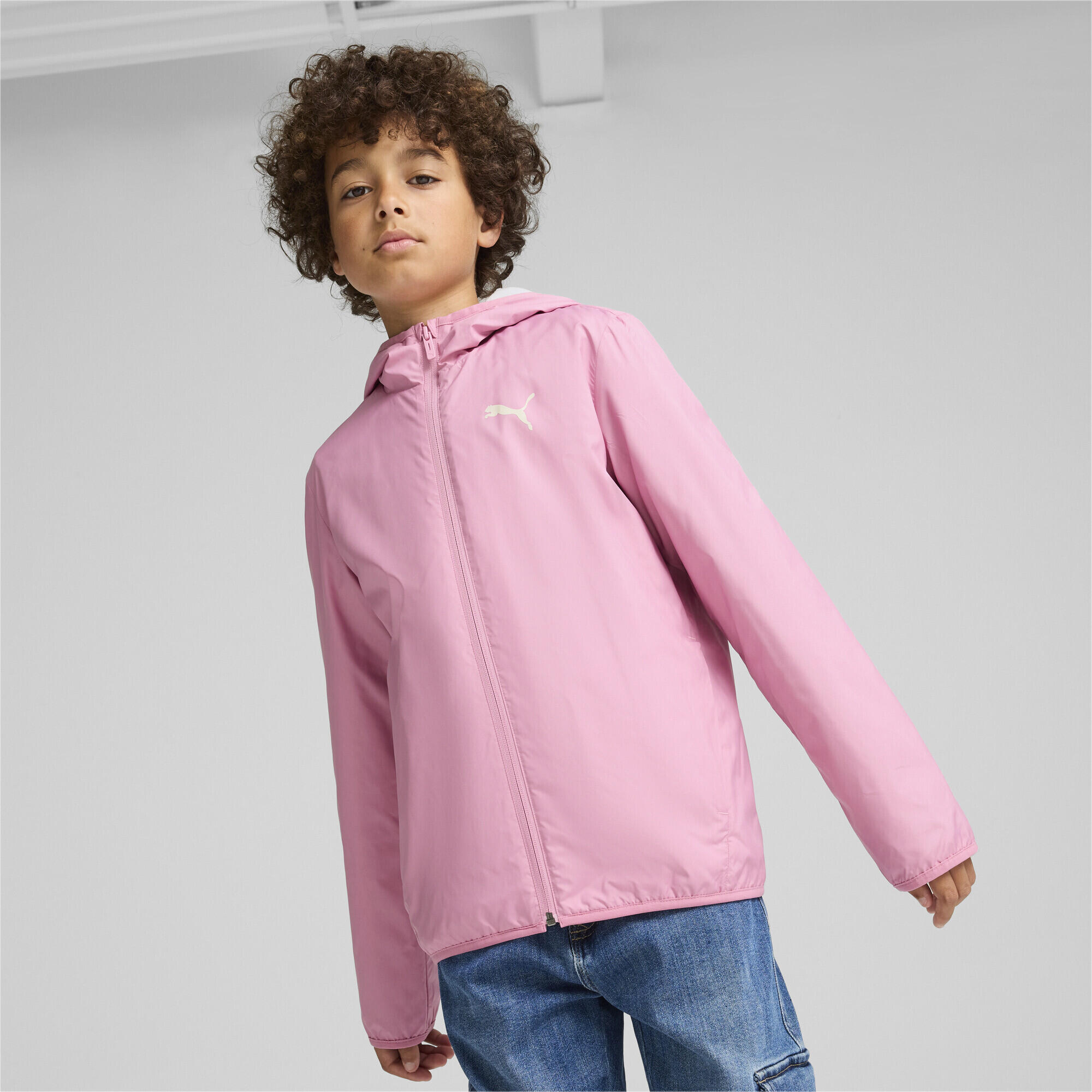 Fleece Line Windbreaker Jugendliche PUMA Mauved Out Pink 5/7