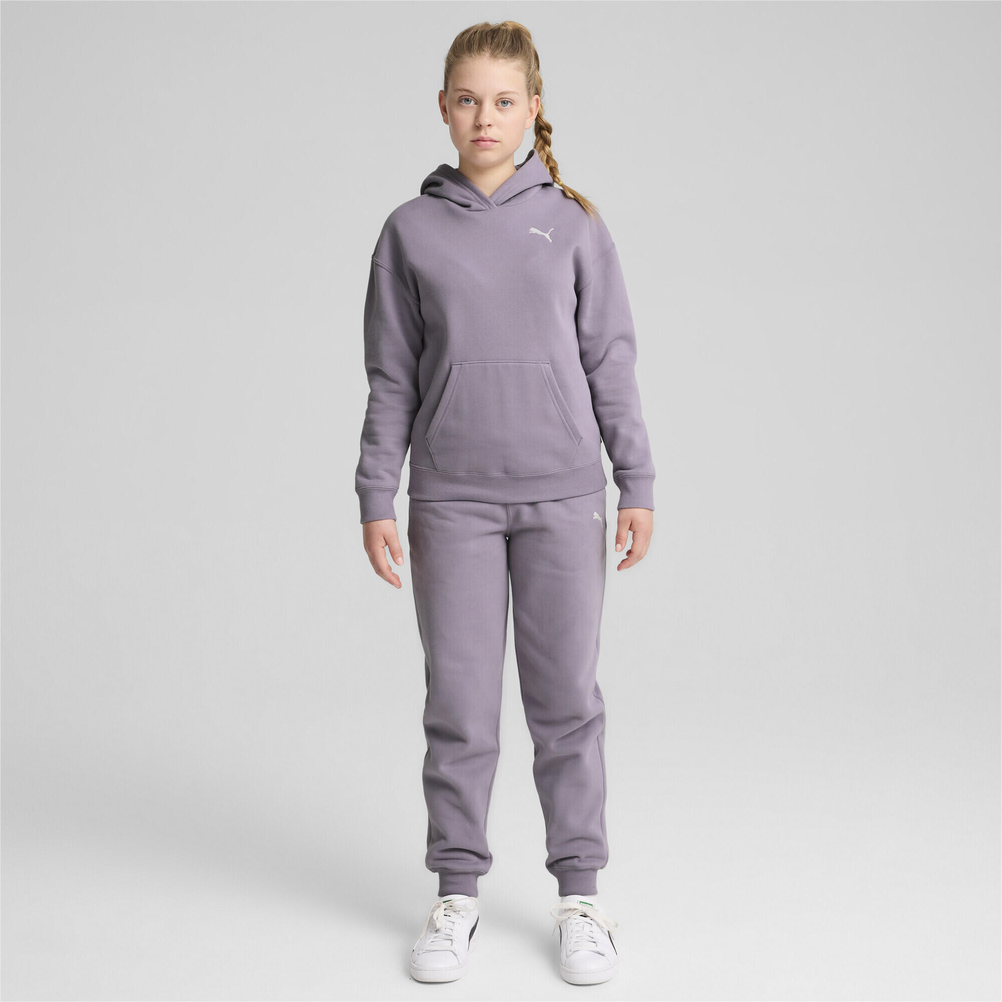 TUTA SPORTIVA DA PASSEGGIO CON CAPPUCCIO COLORE ROSA DA RAGAZZA PINK 2/6