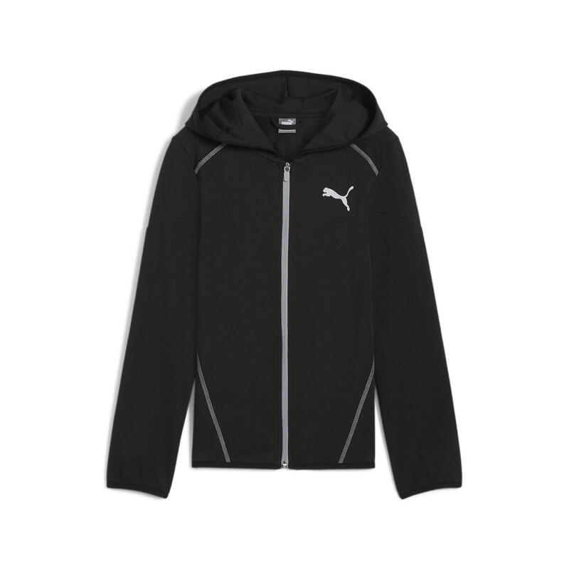 ACTIVE SPORTS hoodie met volledige ritssluiting voor jongeren PUMA Black