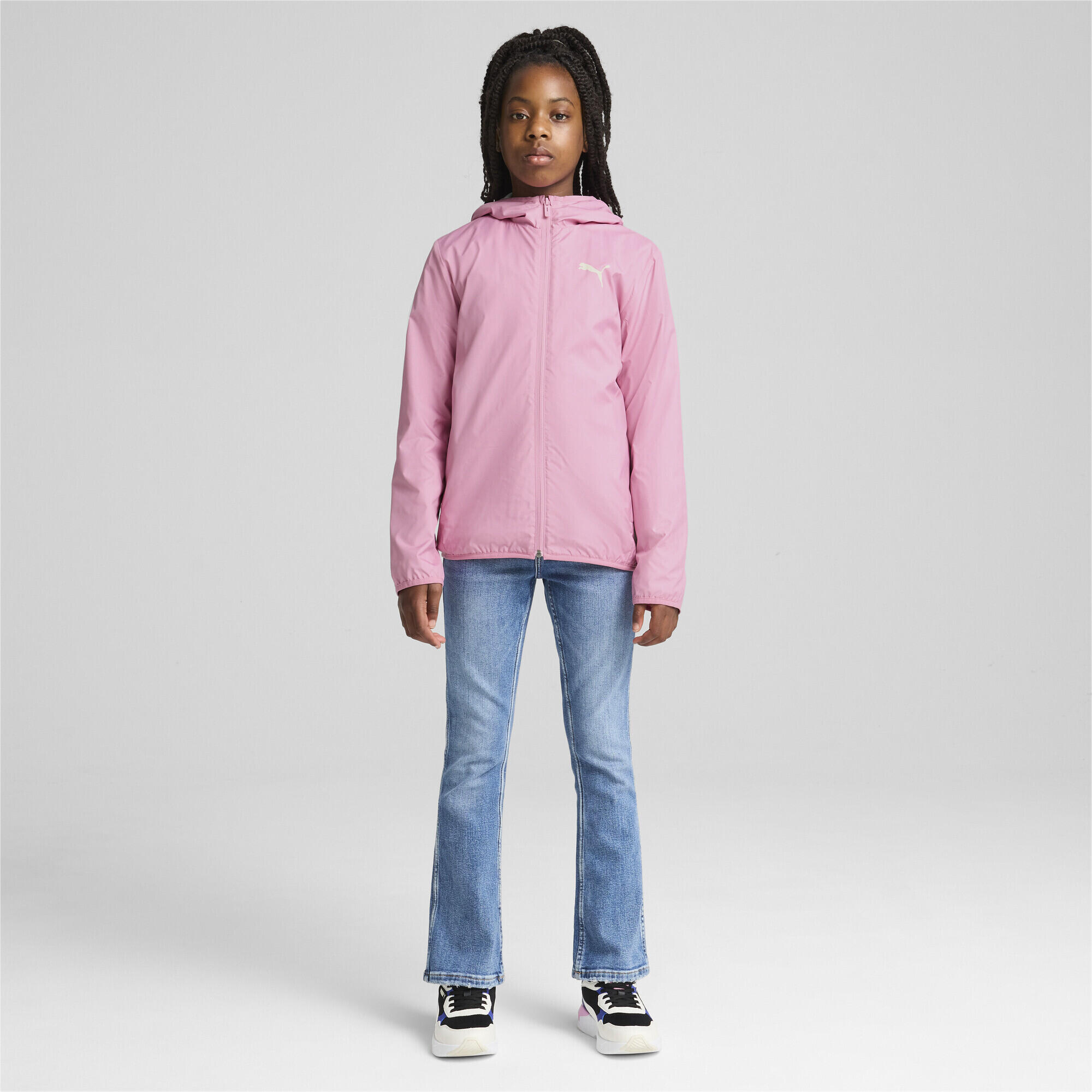 Fleece Line Windbreaker Jugendliche PUMA Mauved Out Pink 4/7