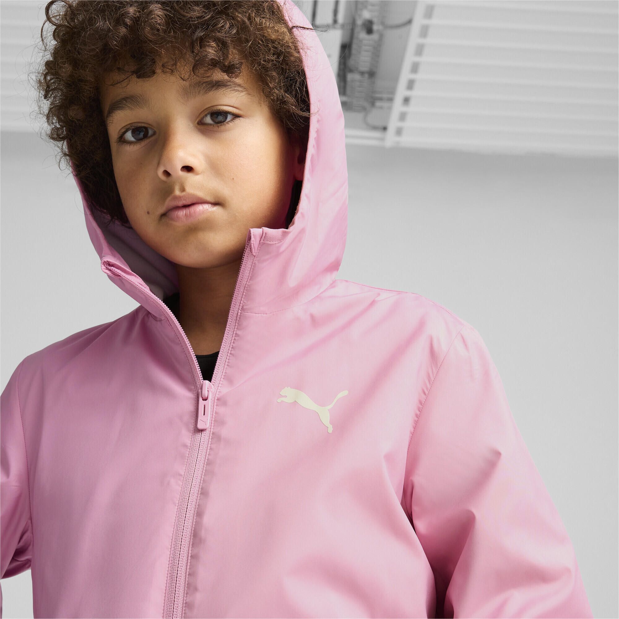Fleece Line Windbreaker Jugendliche PUMA Mauved Out Pink 6/7