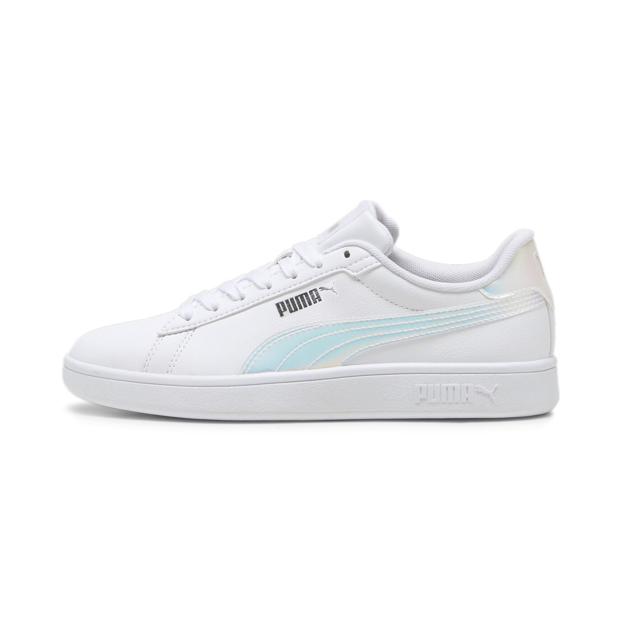 Zapatillas Carina 3.0 Holo 2.0 Niños PUMA White Mauve Mist Silver Pink Metallic 5/7