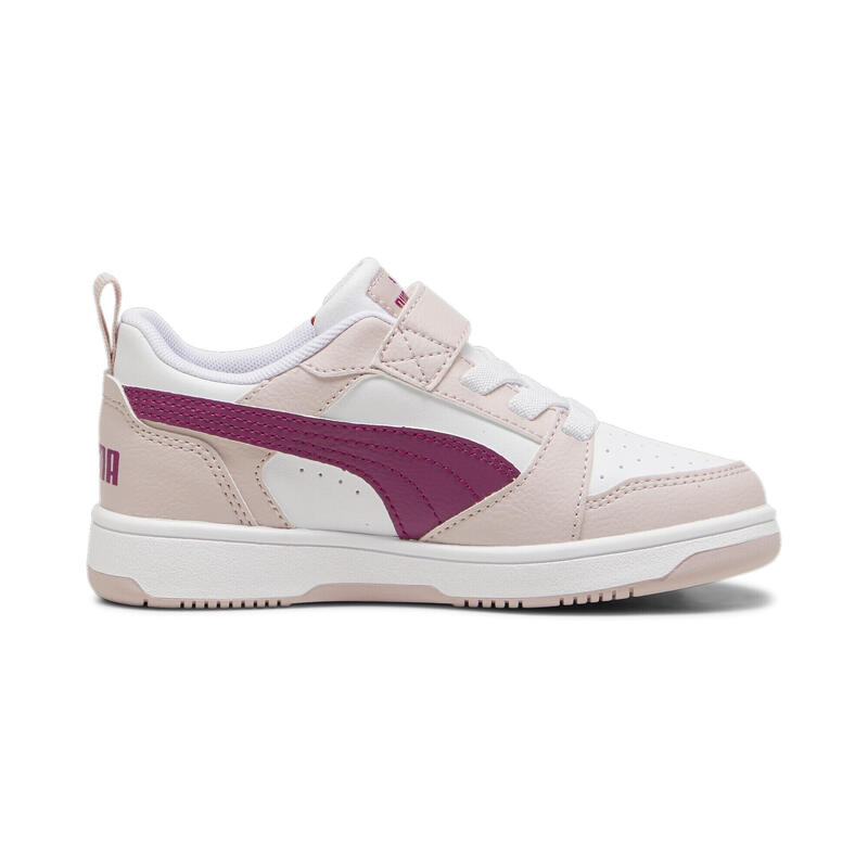 Sneakers PUMA Rebound V6 Lo per bambini PUMA Mauve Mist Magenta Gleam White Pink