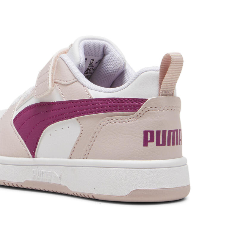 PUMA Rebound V6 Lo Sneakers Kinder PUMA Mauve Mist Magenta Gleam White Pink