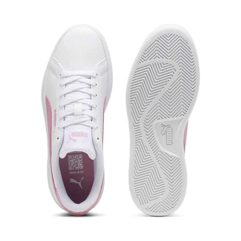 Zapatillas Smash 3.0 Nightkeeper Niño PUMA White Mauved Out Pink