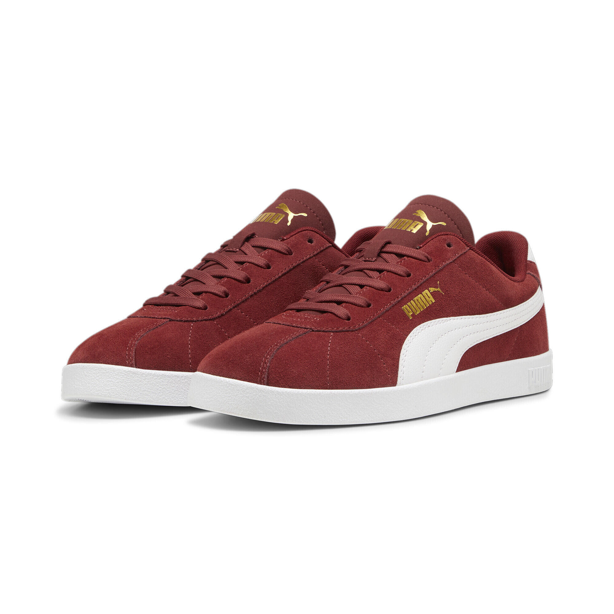 Puma - Sneakers En Daim Puma Club Ii Puma - Baskets - Blanc|jaune|rouge - Decathlon