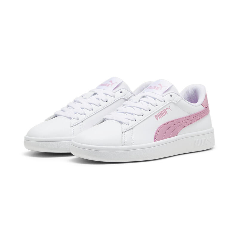 Sneakers Smash 3.0 Nightkeeper Enfant et Adolescent PUMA White Mauved Out Pink