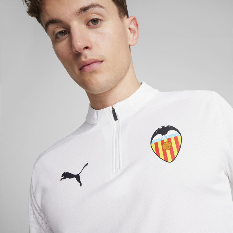 Haut d'entraînement à 1/4 zip Valencia CF Homme PUMA White