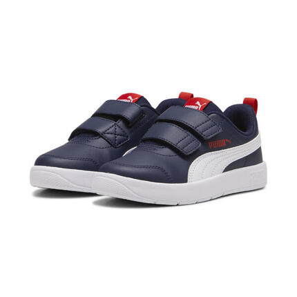 Zapatillas Courtflex V3 Niños PUMA Navy White Red Blue