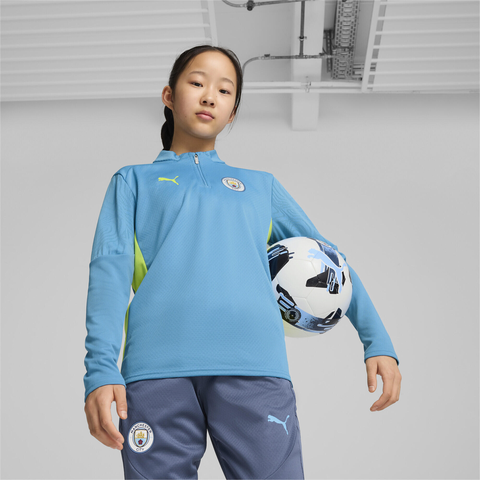 Camiseta de Training Manchester City con cremallera de un cuarto Niño PUMA 7/7