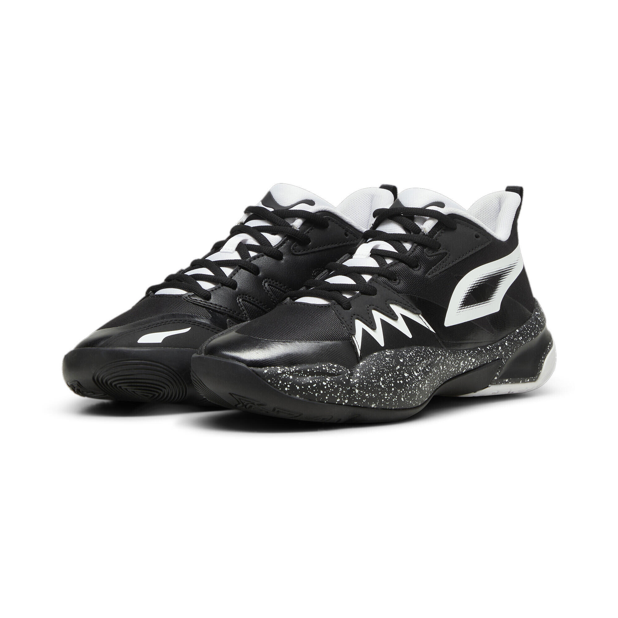 Chaussures de basketball Genetics Speckle PUMA Black White 3/7