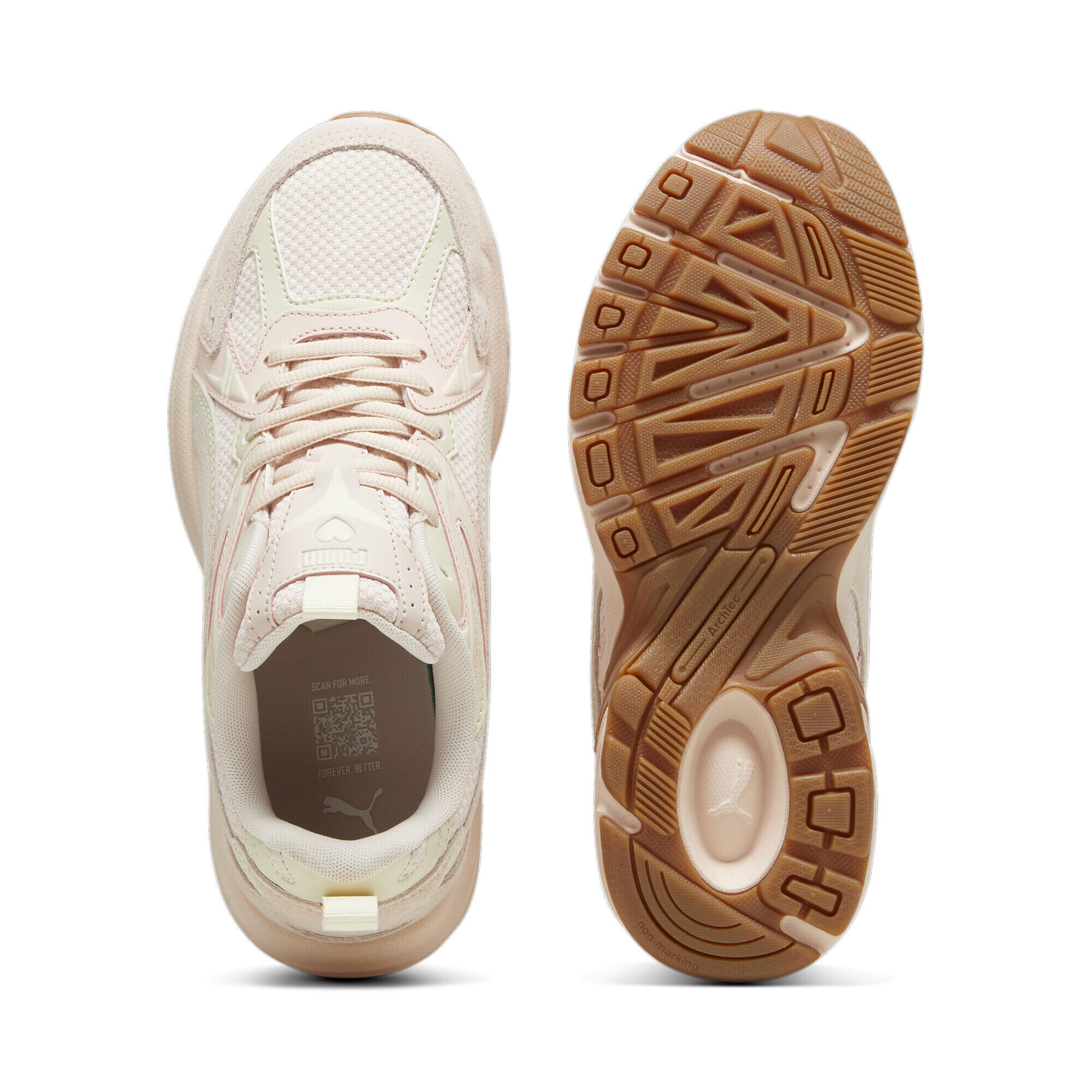 Sneakers Milenio Tech Suede Coquette da donna PUMA Island Pink Alpine Snow White 6/7