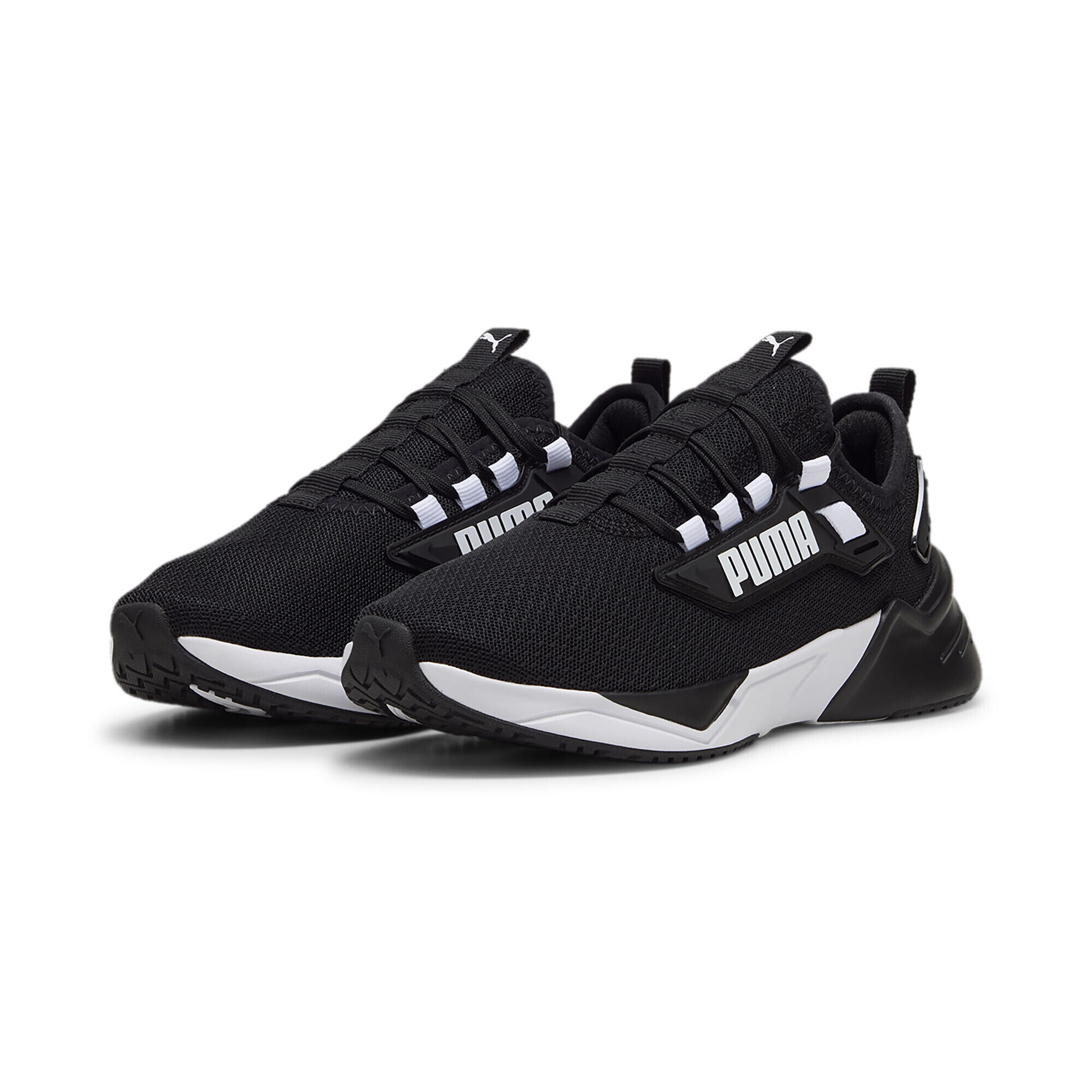 Puma - Chaussures De Running Retaliate 3 Enfant Et Adolescent Puma Black White - Baskets - Blanc|noir - Decathlon