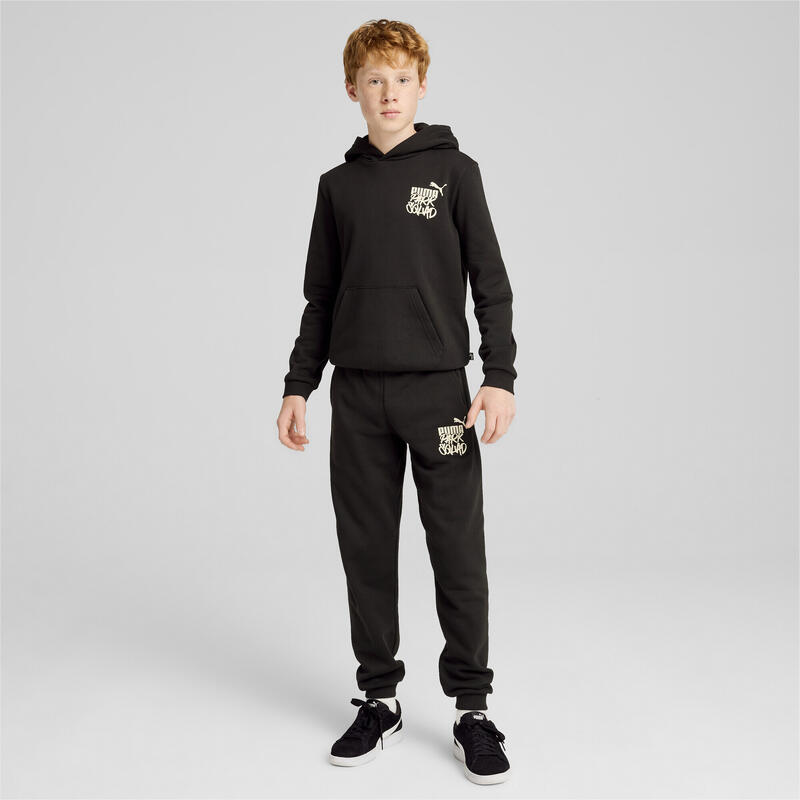 Pantaloni de sport ESS+ MID 90s pentru tineret PUMA Black