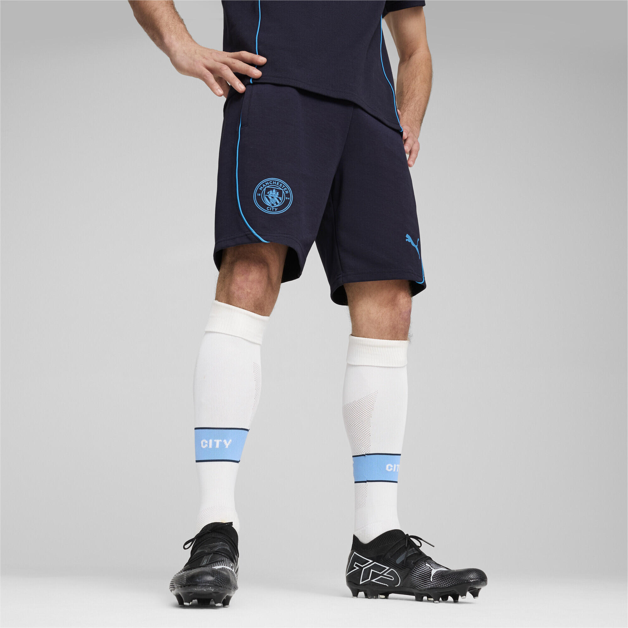 Shorts Manchester City Casuals da uomo PUMA New Navy Magic Blue 6/7