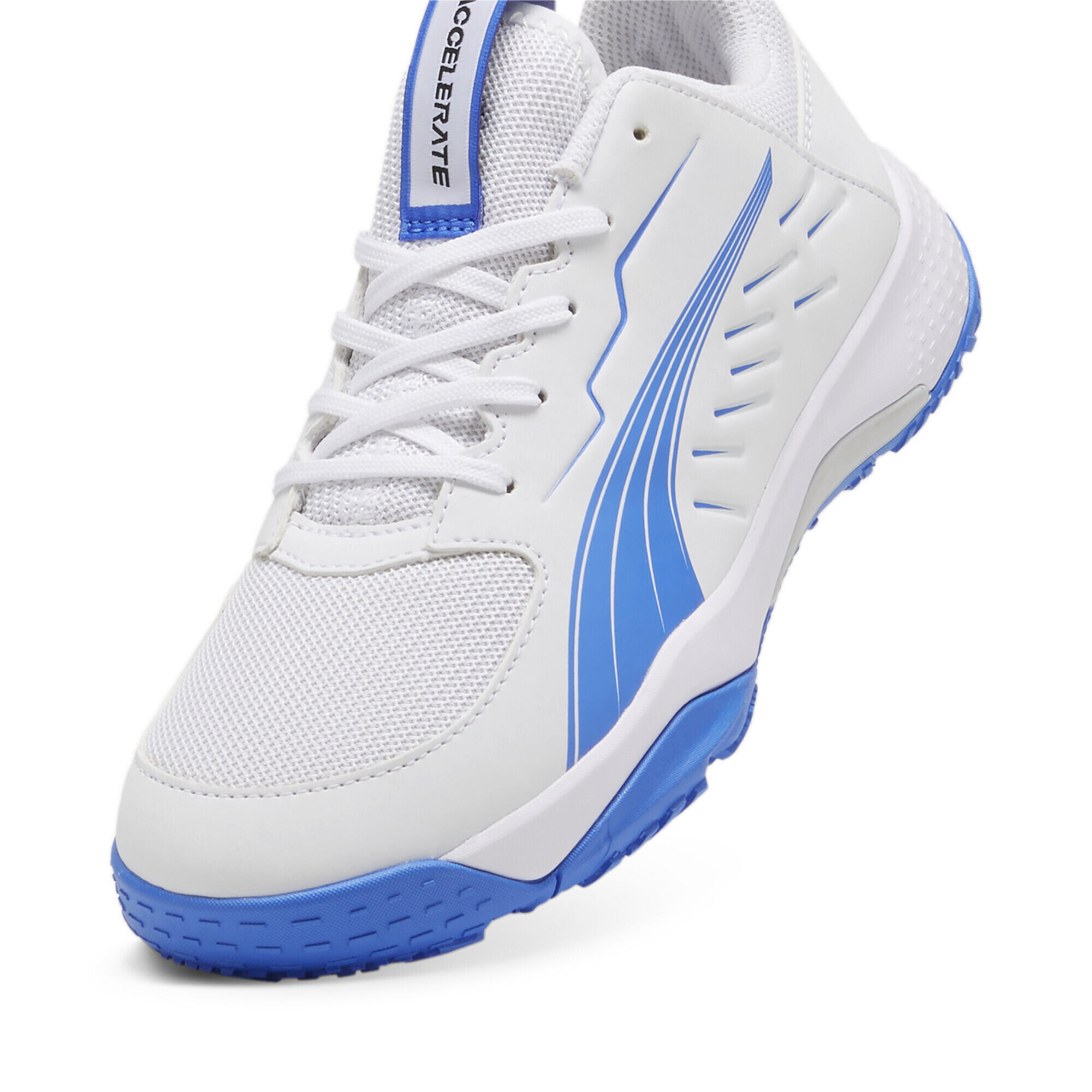 Accelerate Hallenschuhe Jugendliche PUMA White Bluemazing Blue 6/7