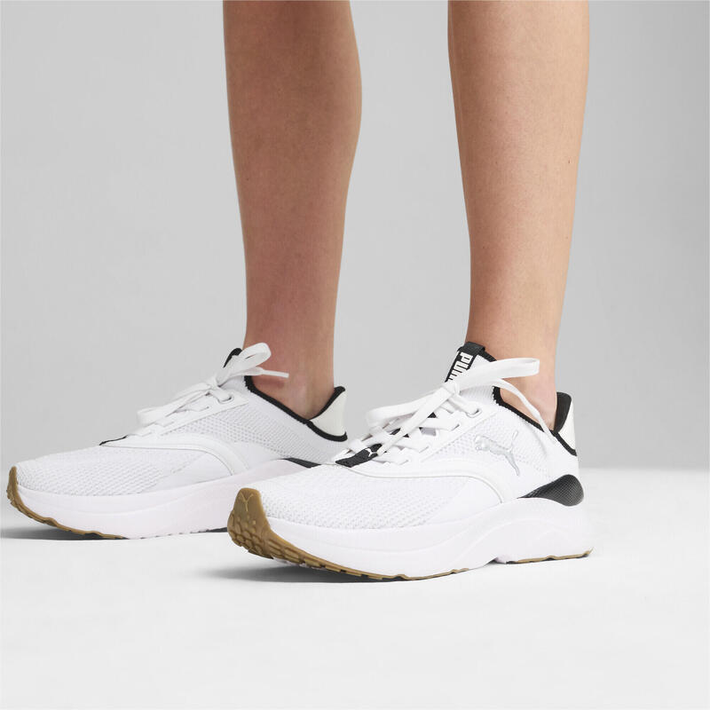 Dámské běžecké boty SOFTRIDE PUMA White Black Silver Metallic