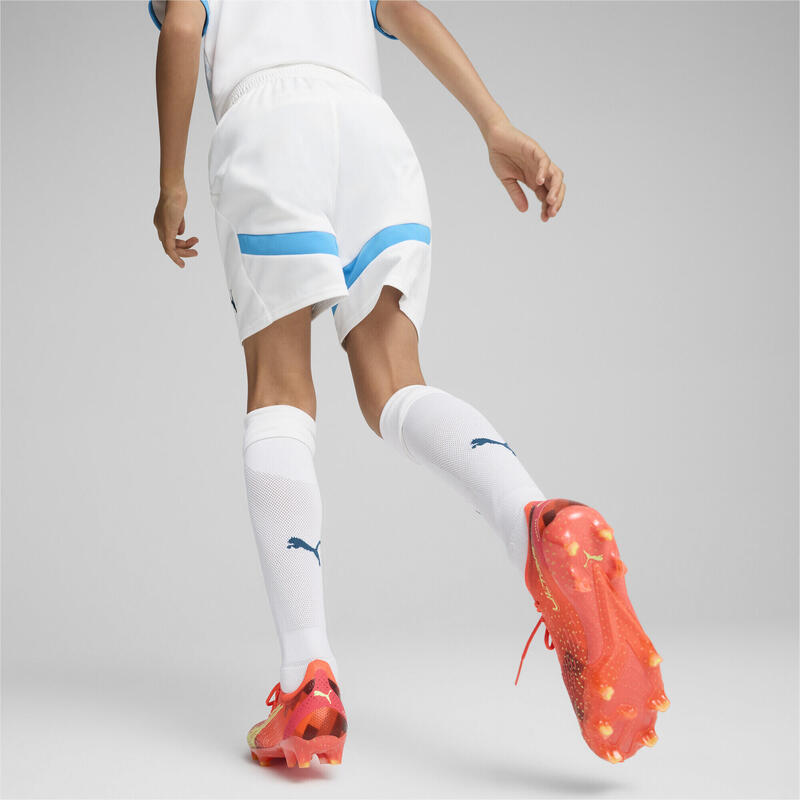 Młodzieżowe szorty Olympique Marsylia 24/25 PUMA White Bleu Azur Blue