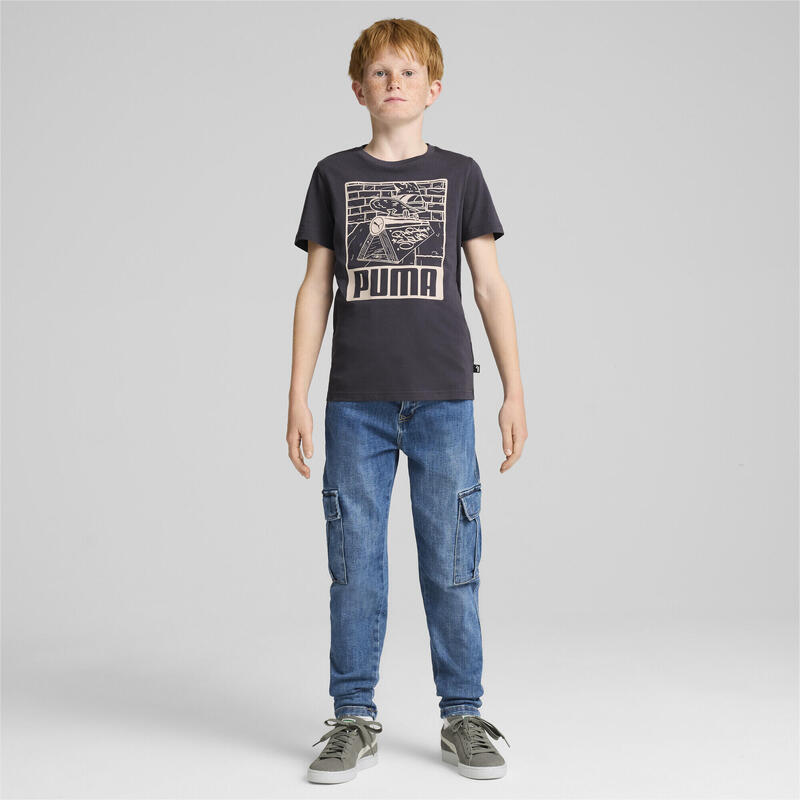 T-shirt à imprimés ESS+ MID 90s Enfant et Adolescent PUMA Galactic Gray