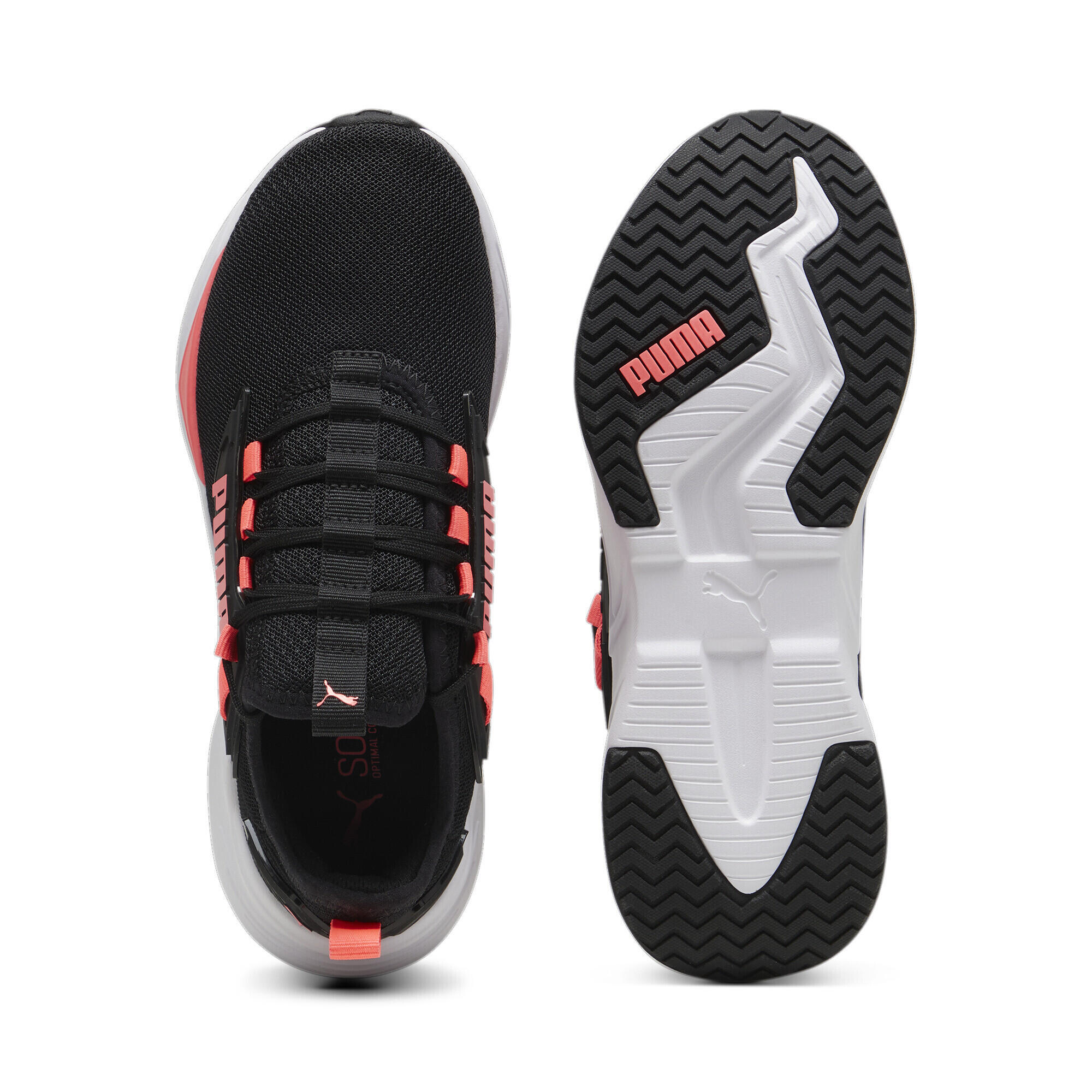 Scarpe da running Retaliate 3 unisex PUMA Black White Sunset Glow Pink 6/7