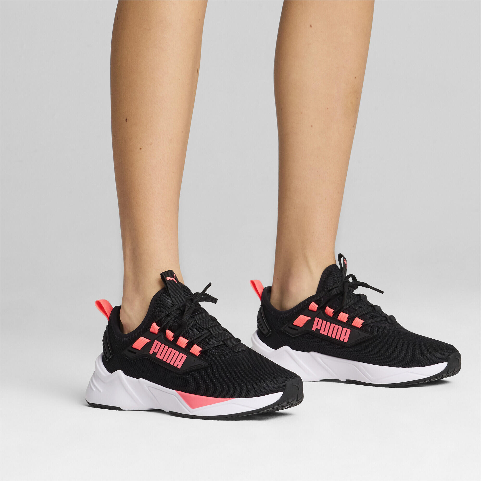 Scarpe da running Retaliate 3 unisex PUMA Black White Sunset Glow Pink 2/7