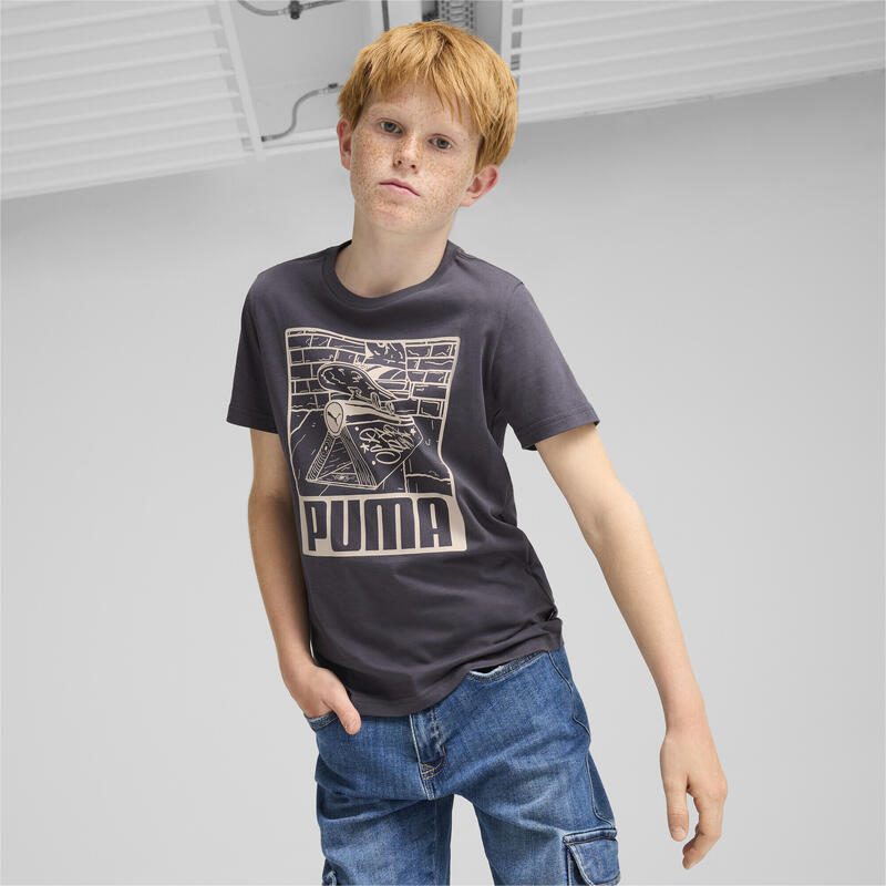 T-shirt à imprimés ESS+ MID 90s Enfant et Adolescent PUMA Galactic Gray