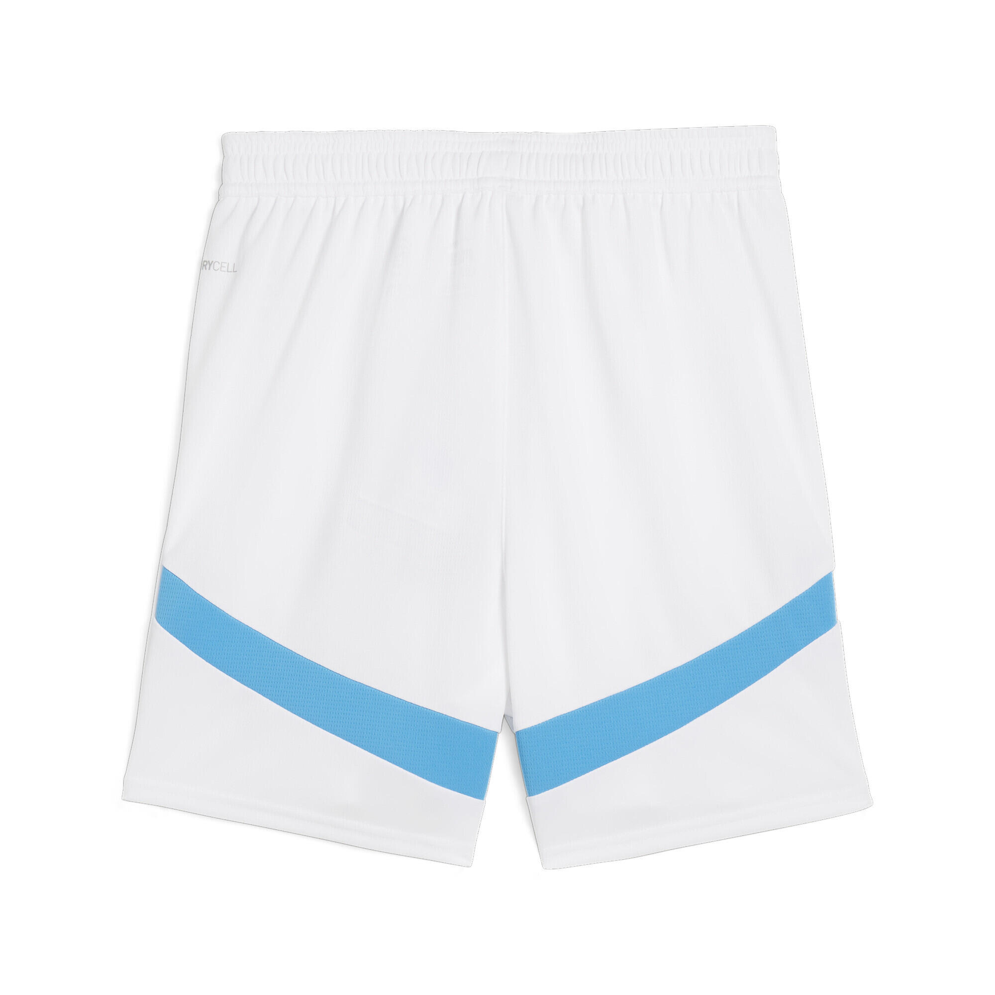 Shorts Olympique de Marseille 24/25 per ragazzi PUMA White Bleu Azur Blue 7/7