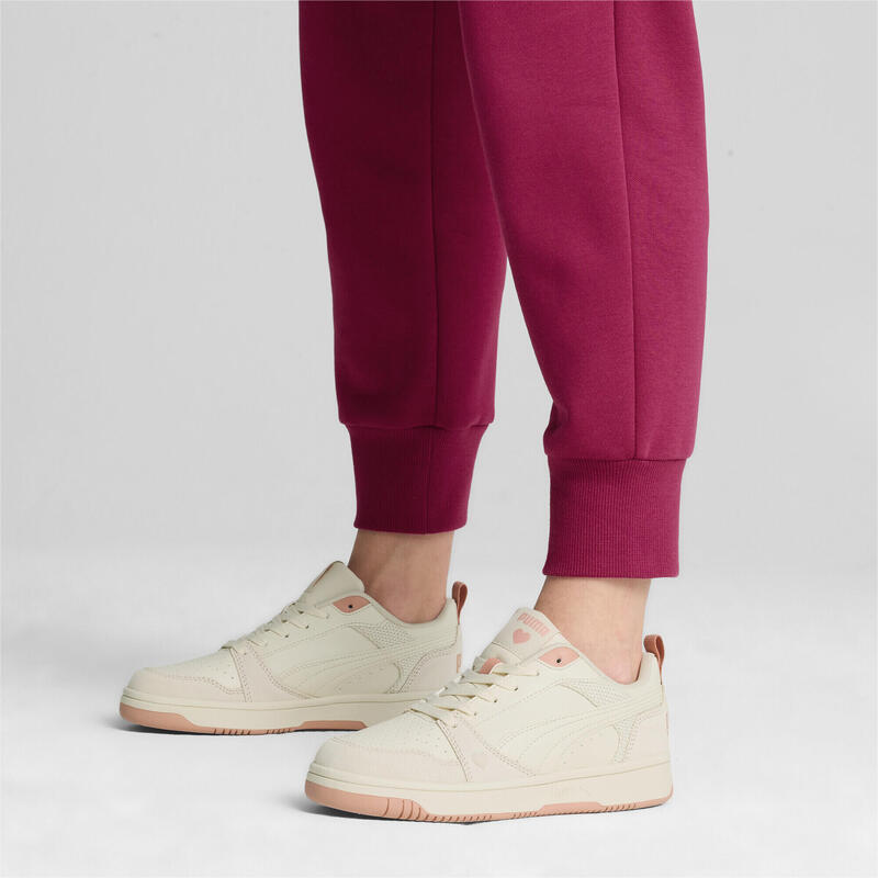 Dámské tenisky Rebound V6 Low PUMA Alpine Snow Deeva Peach White Pink