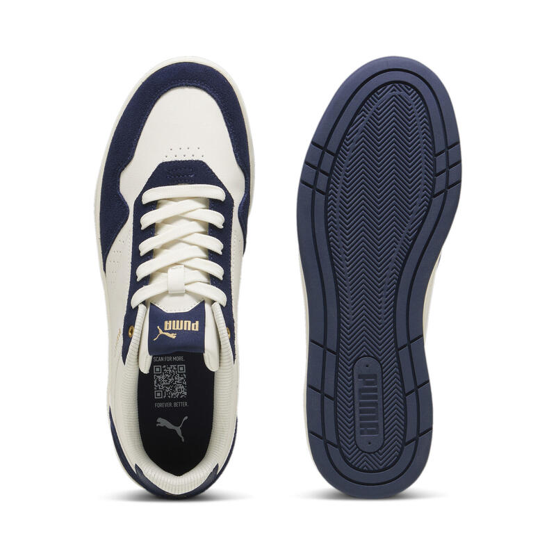 Court Classic Suede sneakers PUMA Frosted Ivory Club Navy Gold White Blue