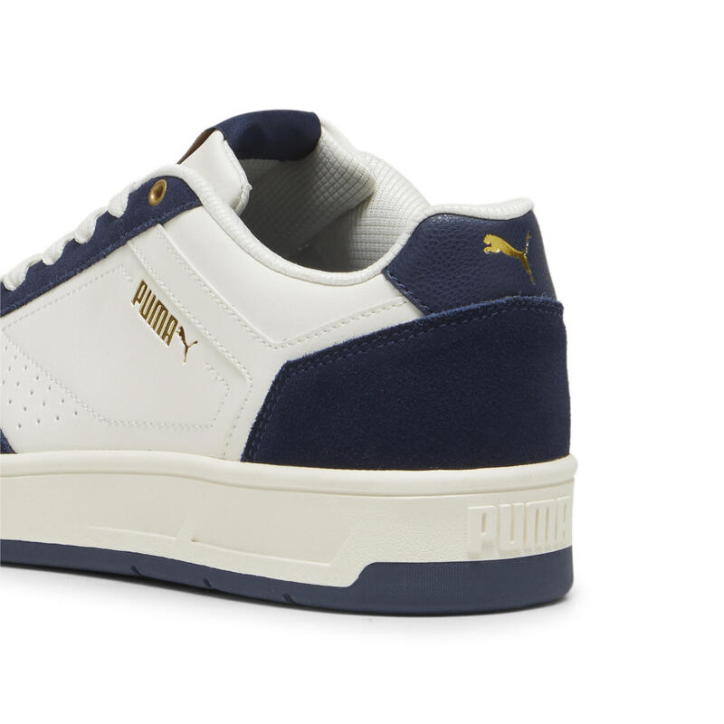 Court Classic Suede sneakers PUMA Frosted Ivory Club Navy Gold White Blue