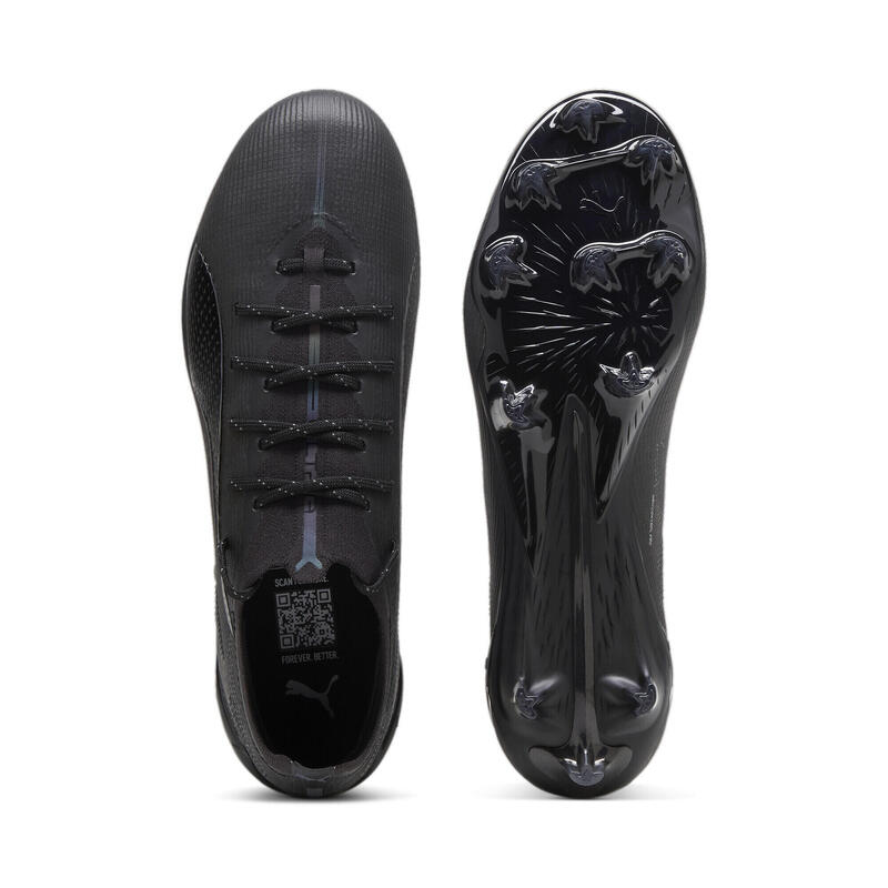 Ghete de fotbal ULTRA 5 ULTIMATE FG PUMA Black Silver Shadow Gray Metallic