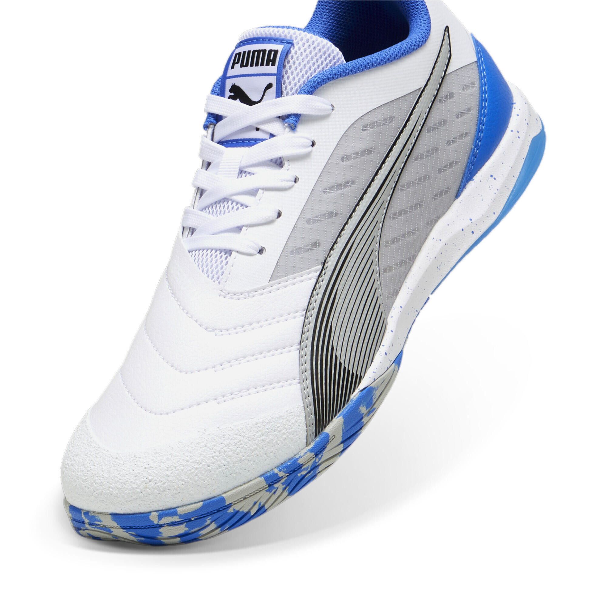 Scarpe da calcio IBERO IV PUMA White Black Flat Light Gray 6/7
