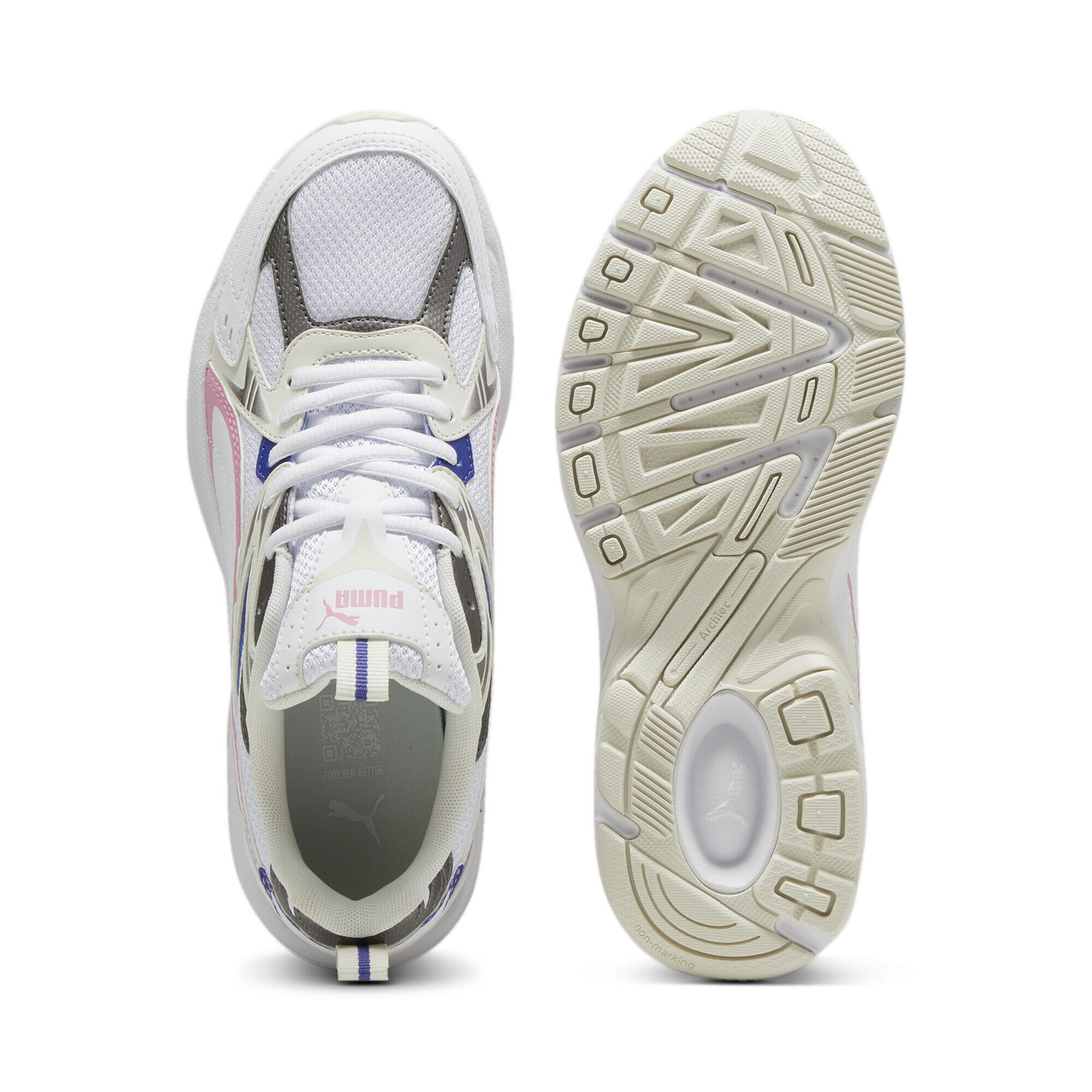 Sneakers Milenio Tech PUMA Vapor Gray White Mauved Out Pink 7/7