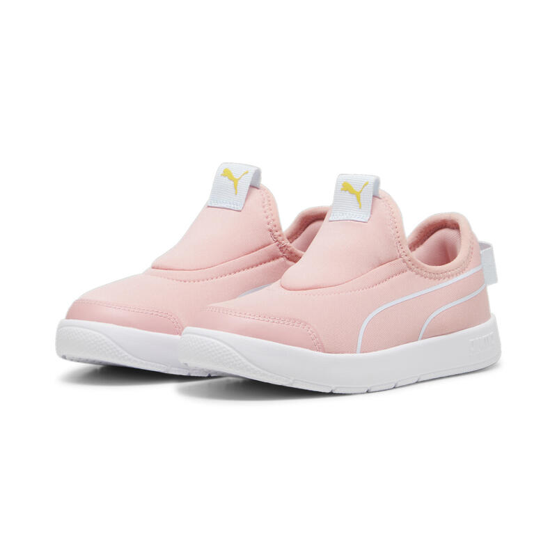 Zapatillas Courtflex V3 Slip On Niños PUMA Peach Smoothie Icy Blue Pink