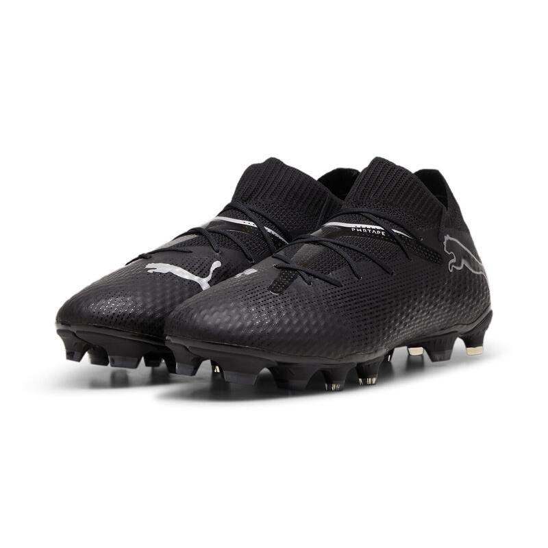 Botas de fútbol FUTURE 7 PRO FG/AG PUMA Black Silver Metallic Gray