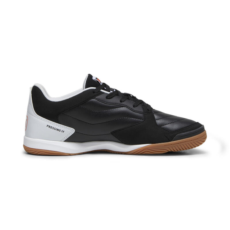 Scarpe da calcetto PRESSING IV PUMA Black Flame Flicker Silver Mist Orange Gray