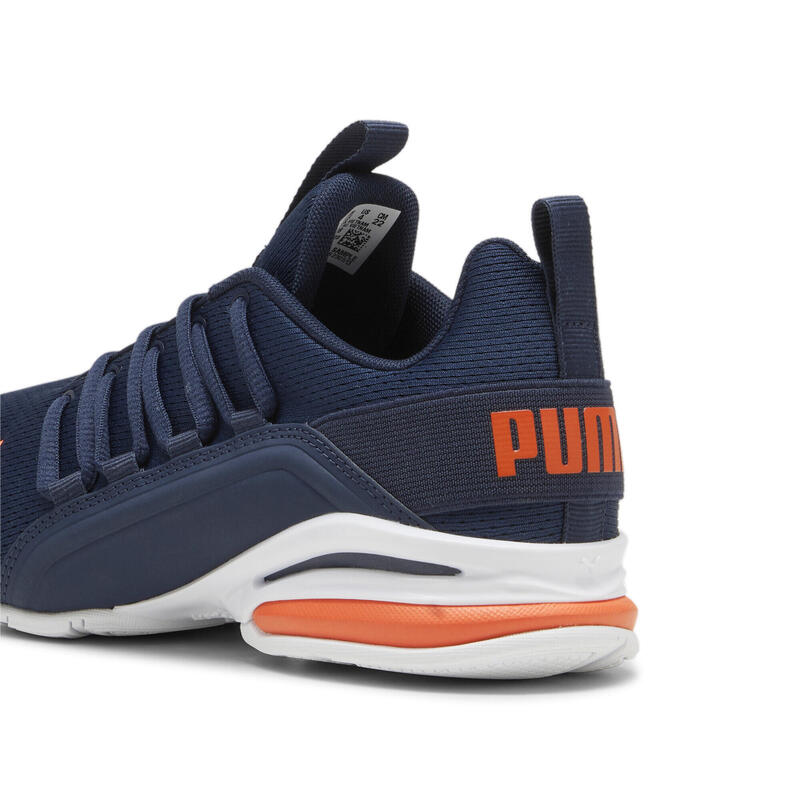 Síťovaná obuv Axelion pro mládež PUMA Club Navy Flame Flicker White Blue Orange