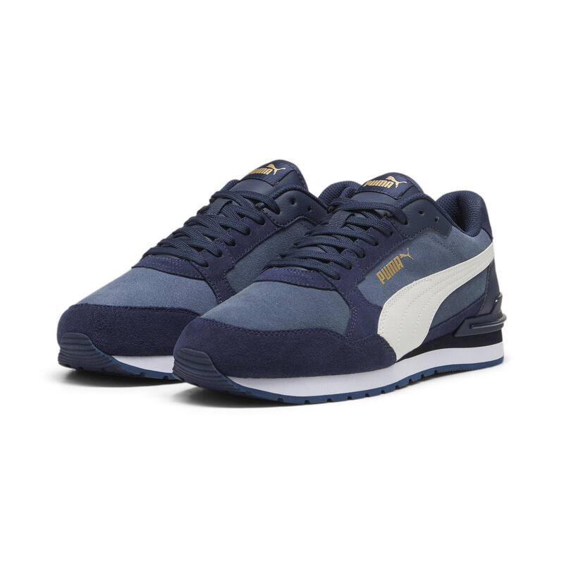 Sneakers en daim ST Runner v4 PUMA Evening Sky Vapor Gray Club Navy White Blue