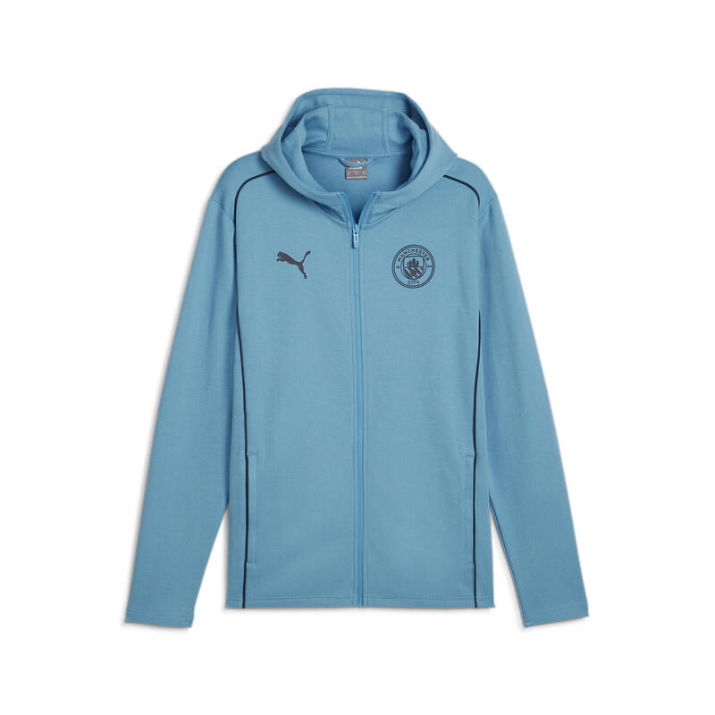 Pánská bunda s kapucí Manchester City PUMA Magic Blue New Navy