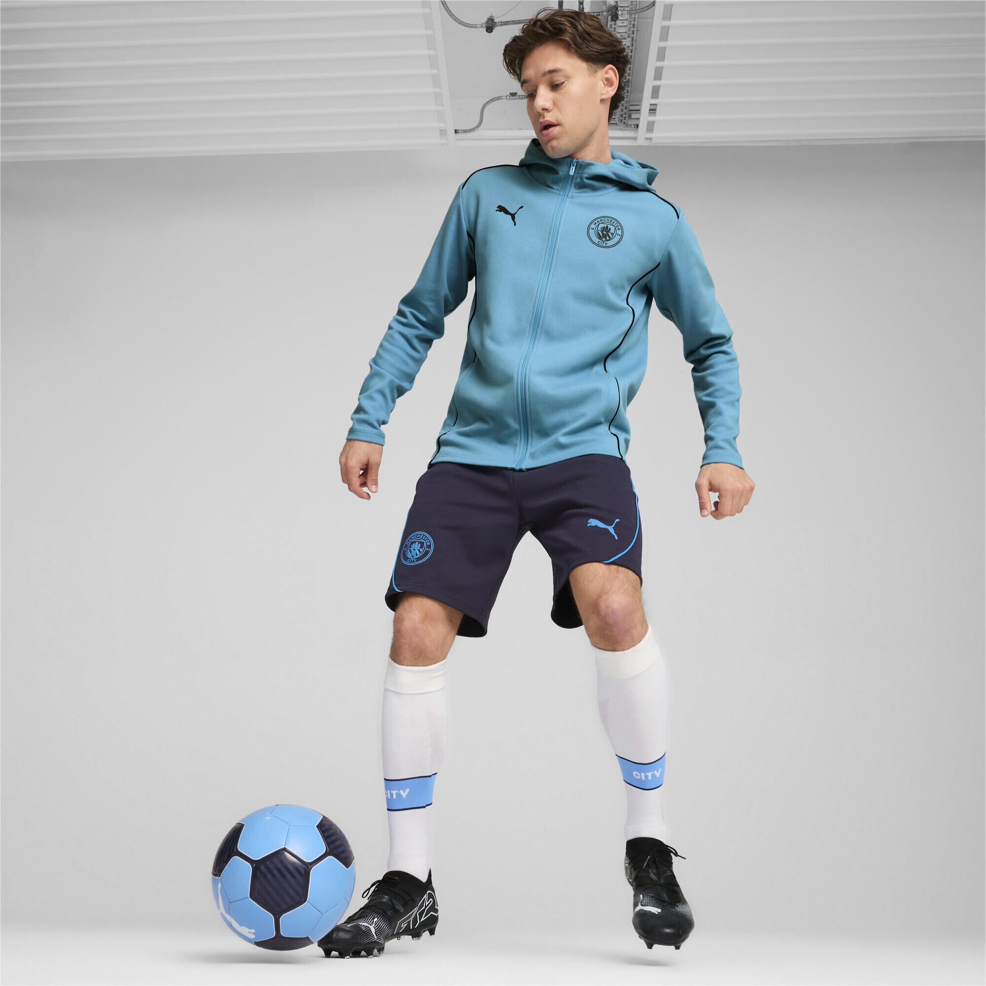 Giacca da calcio con cappuccio Manchester City Casuals da uomo PUMA 4/7