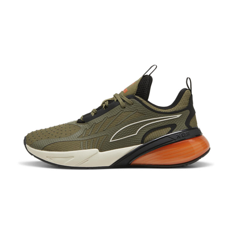 Chaussures de running X-Cell Action PUMA Olive Flame Flicker Black Green Orange