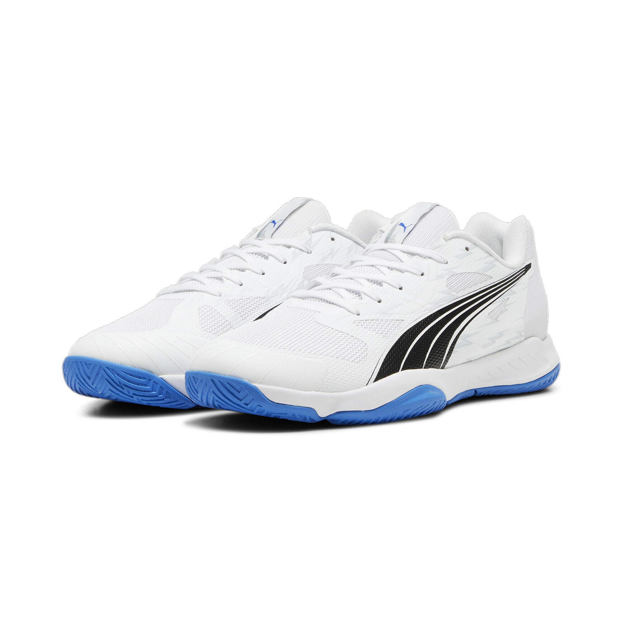 Puma - Chaussures De Handball Eliminate Turbo Puma White Bluemazing Blue - Baskets - Blanc|bleu - Decathlon