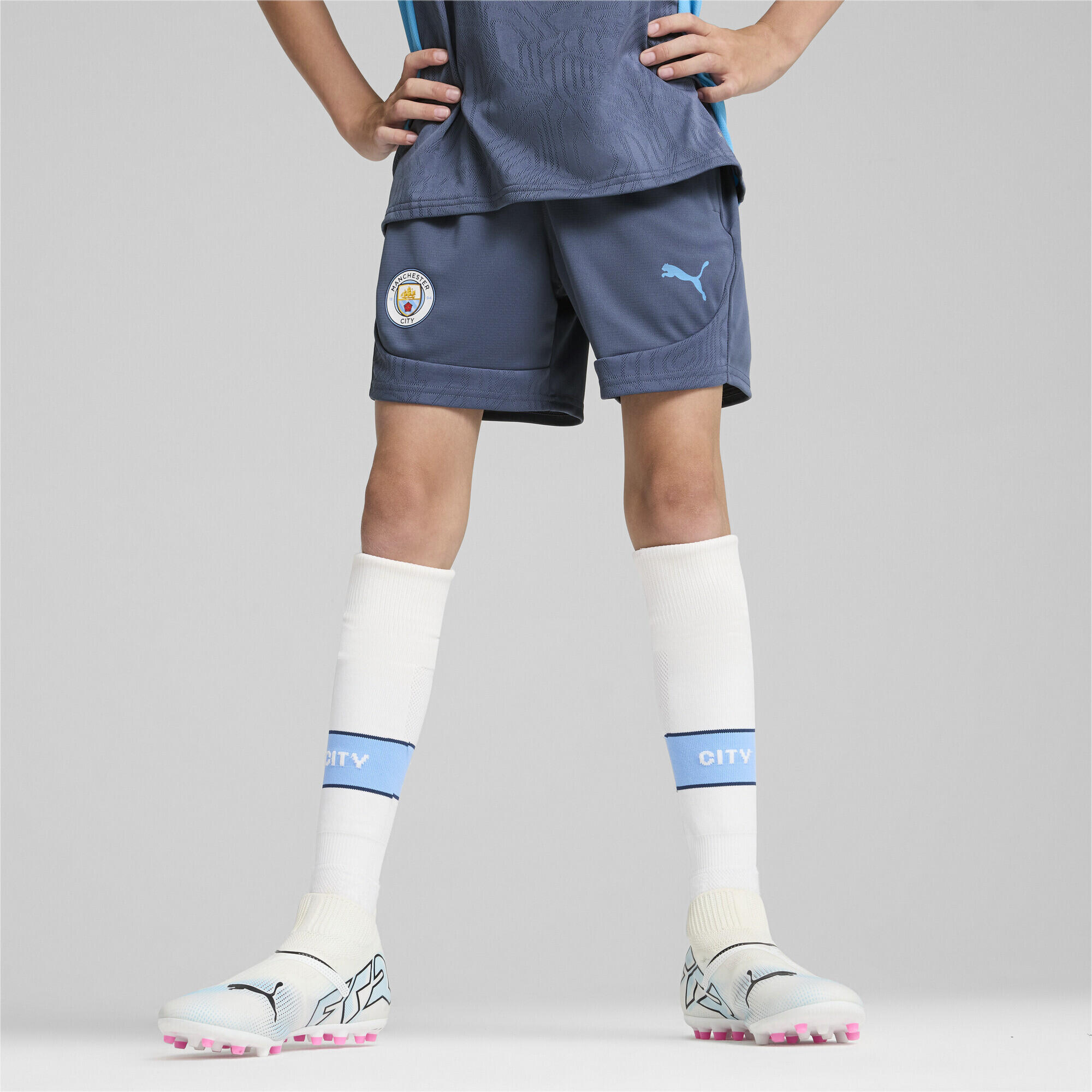 Short d’entraînement Manchester City Enfant et Adolescent PUMA Inky Blue Magic 6/7