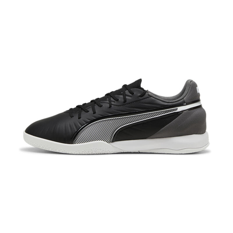 KING MATCH IT futballcipő PUMA Black White Cool Dark Gray