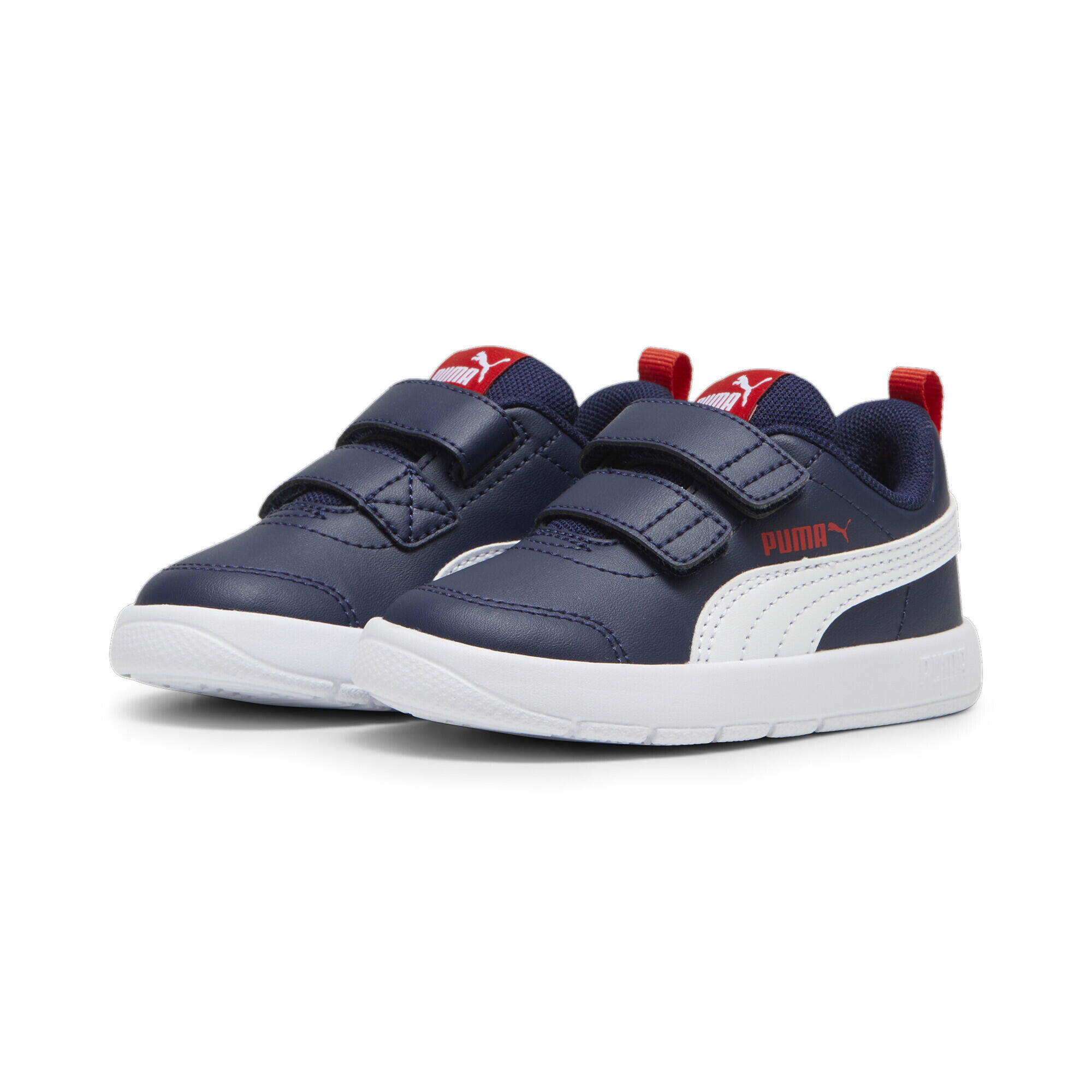 PUMA Sneakers Courtflex V3 per bimbi ai primi passi PUMA Navy White Red Blue
