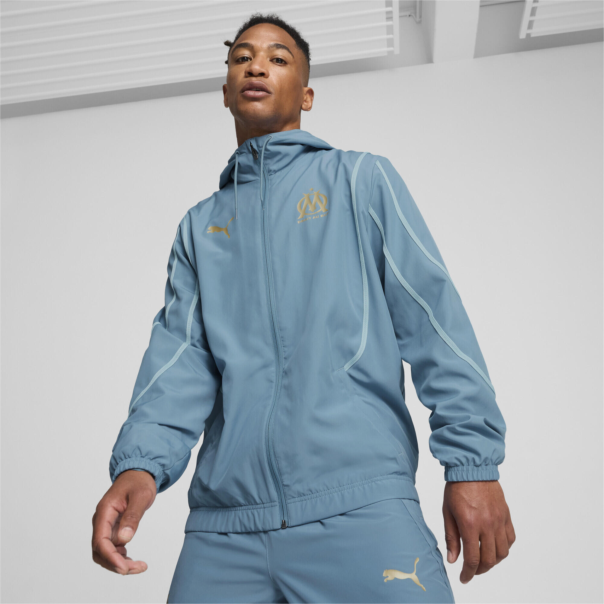 Giacca in tessuto pre-partita Olympique de Marseille da uomo PUMA 3/7
