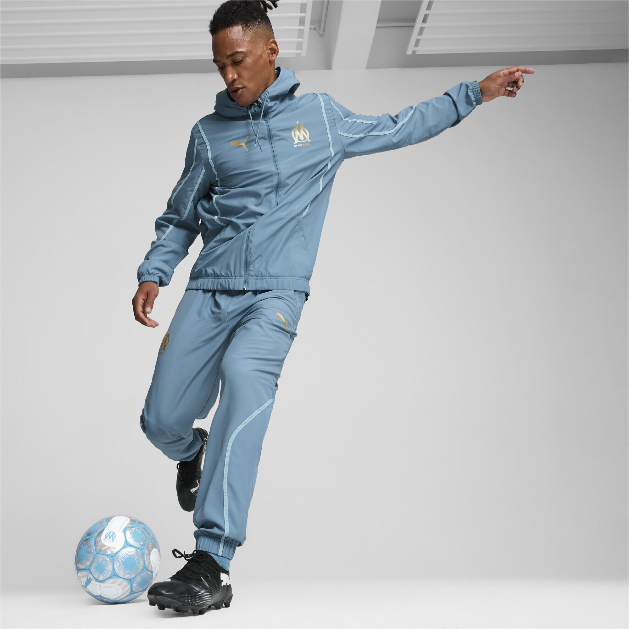 Giacca in tessuto pre-partita Olympique de Marseille da uomo PUMA 5/7
