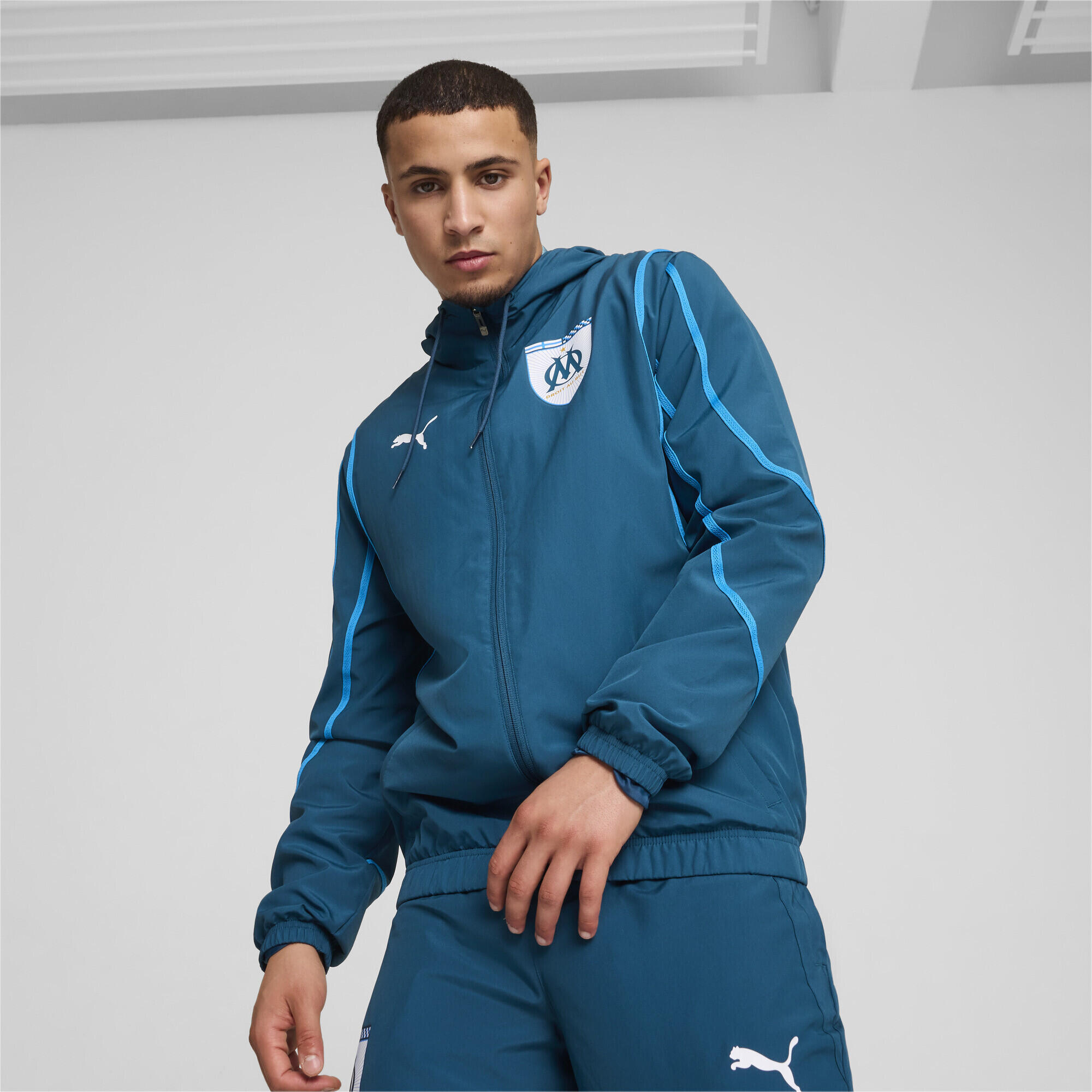 Chaqueta prepartido tejida Olympique de Marseille Hombre PUMA 5/7
