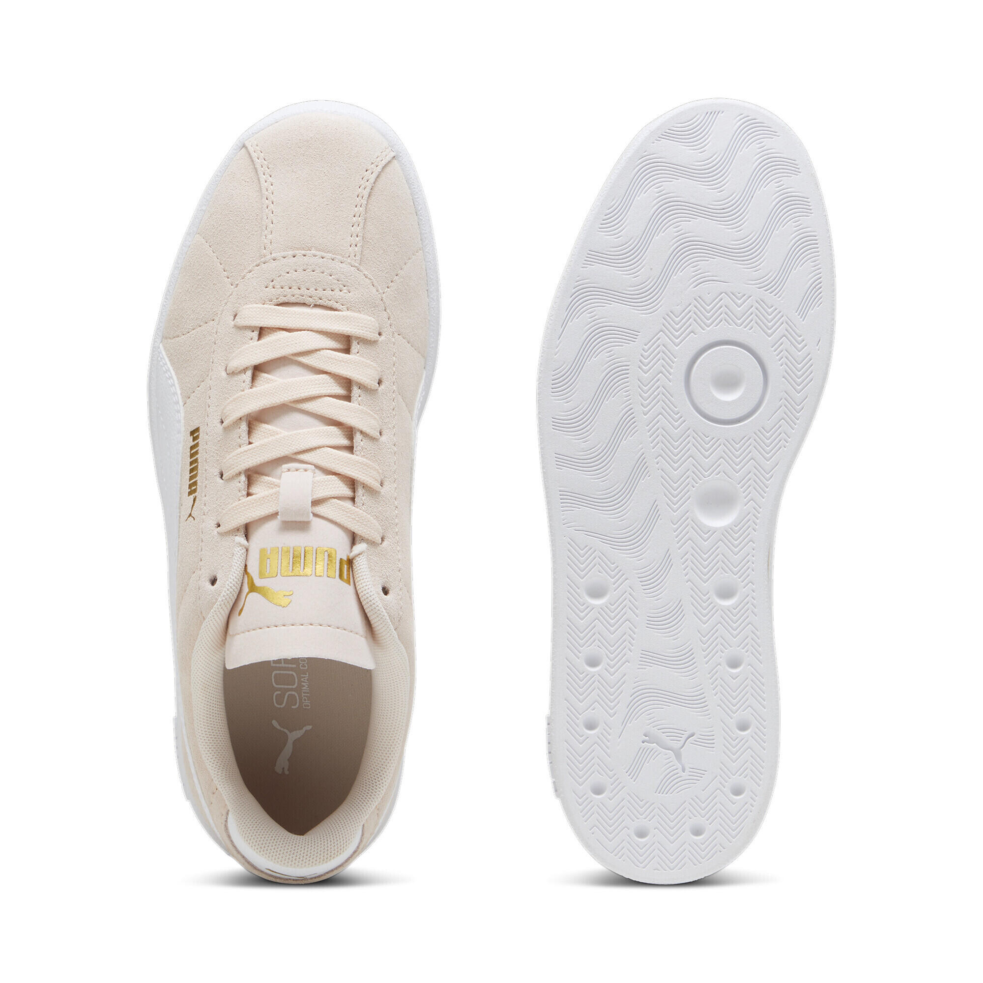 white gold and pink pumas