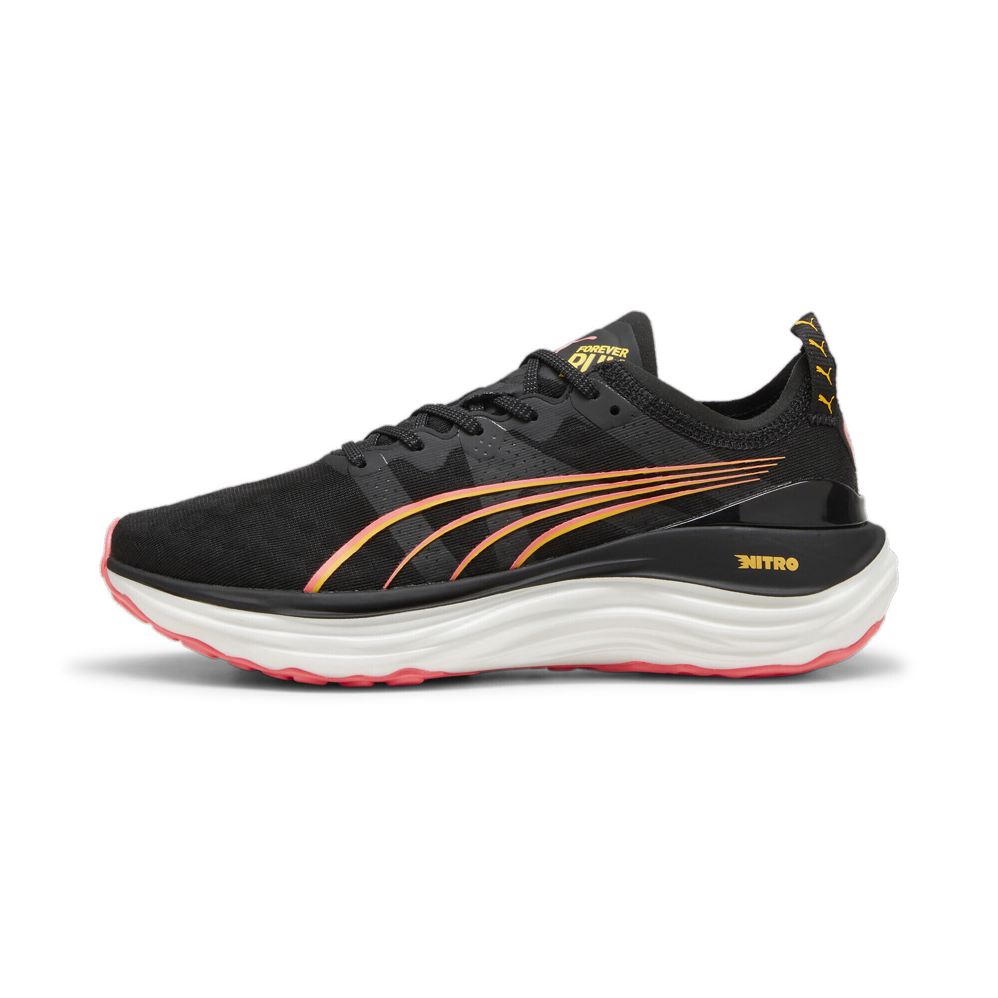 Puma ForeverRun Nitro Womens Black Running Shoes 5/7